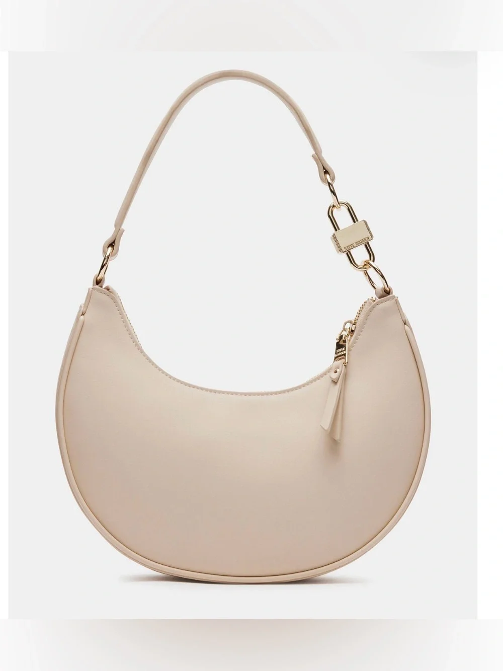 Steve Madden Lohan Sm Hobo Bag. Sand/Gold.